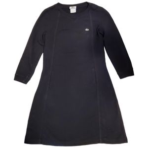 Lacoste Women's Elbow Length Black Dress Size 36 Small